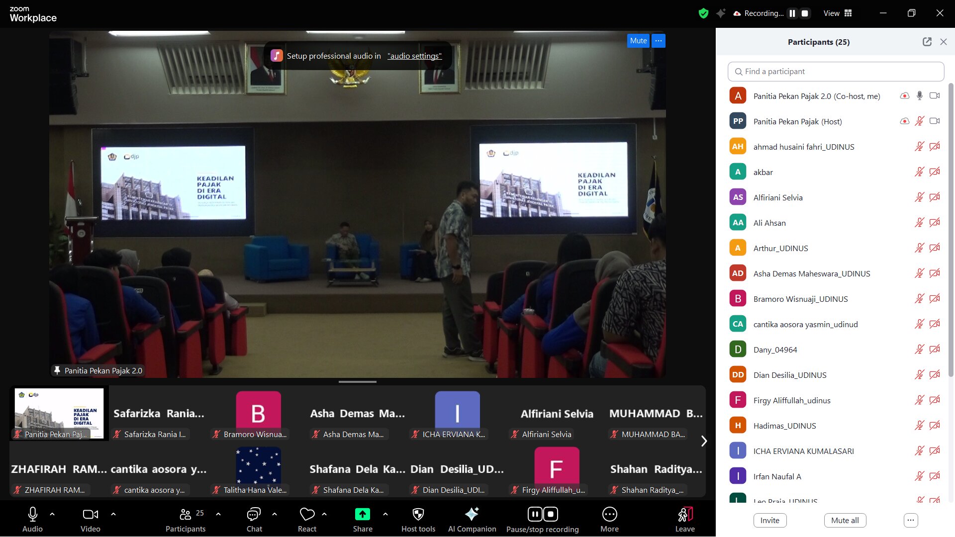 9. Daftar Hadir Peserta Online